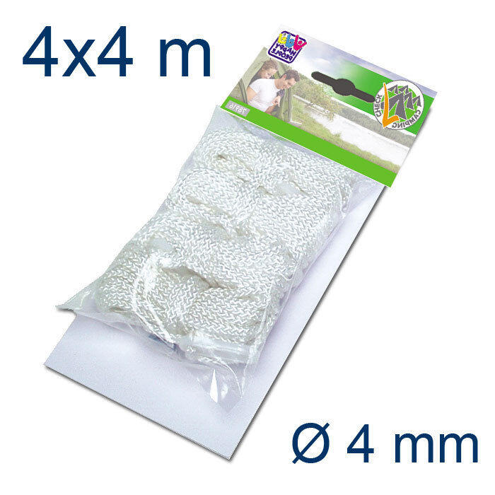 4 x m scheerlijn met driegatsspanner Tentkoord Campingkoord Touw Ø 4mm 2/2