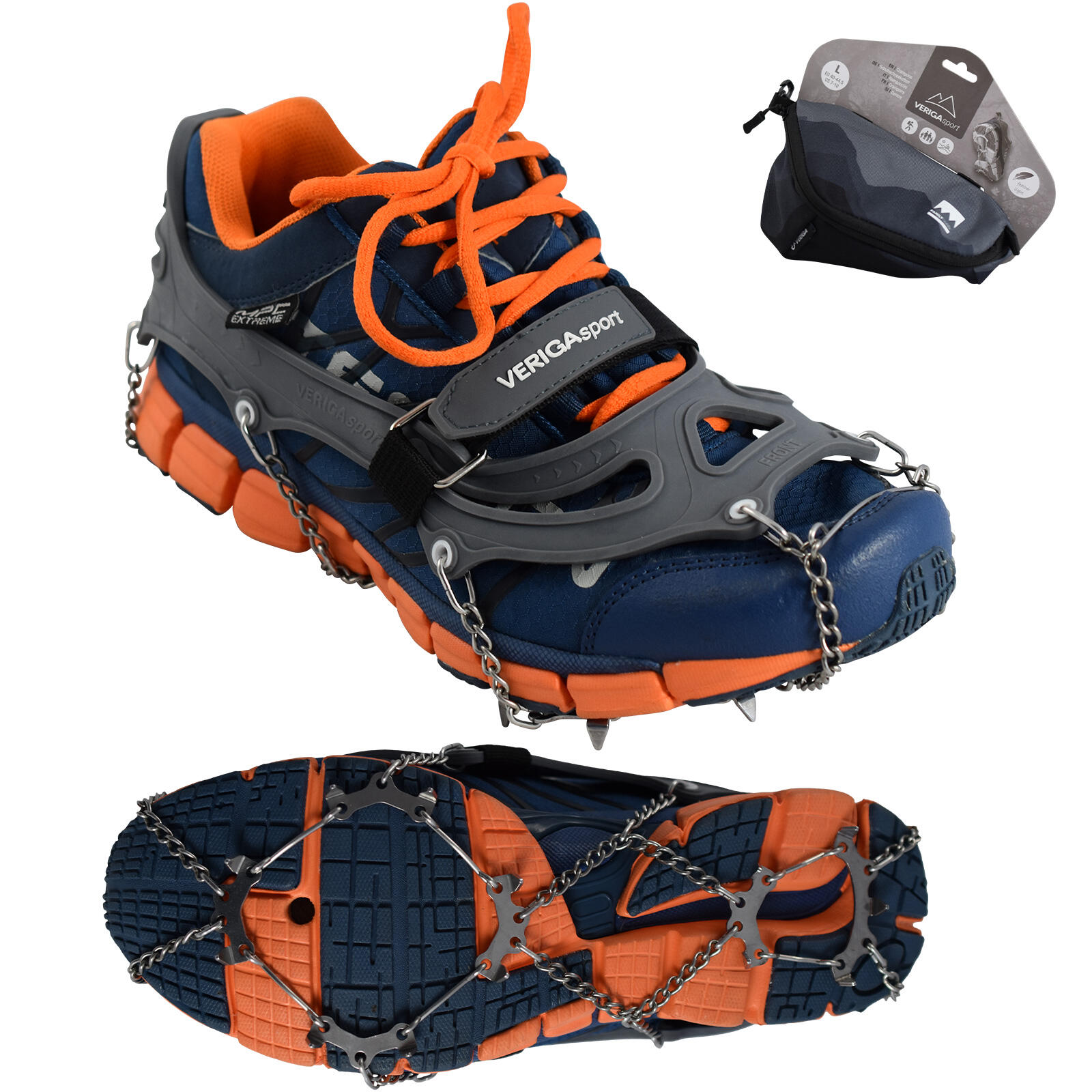 Veriga - Family Track His Crampons À Chaussures Glace Neige - Crampon À Neige - Gris - 42 M/l - Decathlon