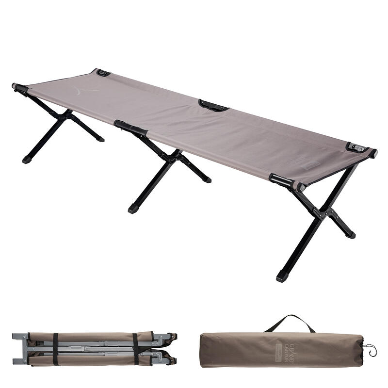 Alu Lit de camp Topaz Camping Chaise longue pliant Grand 150 kg M