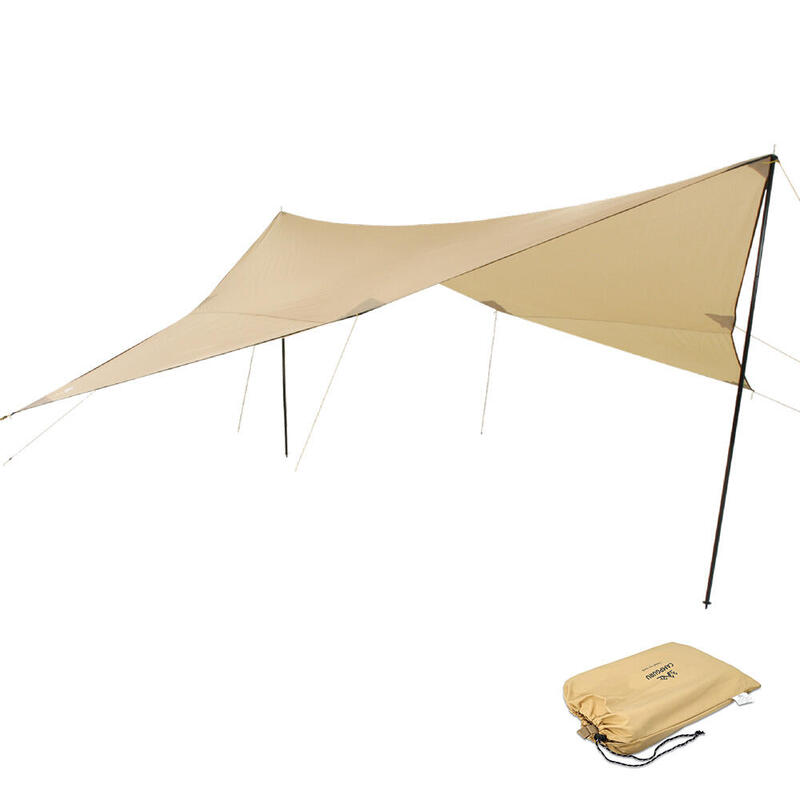 Tarp Voile solaire Camping Auvent Protection vent Toit Coton 4 x m