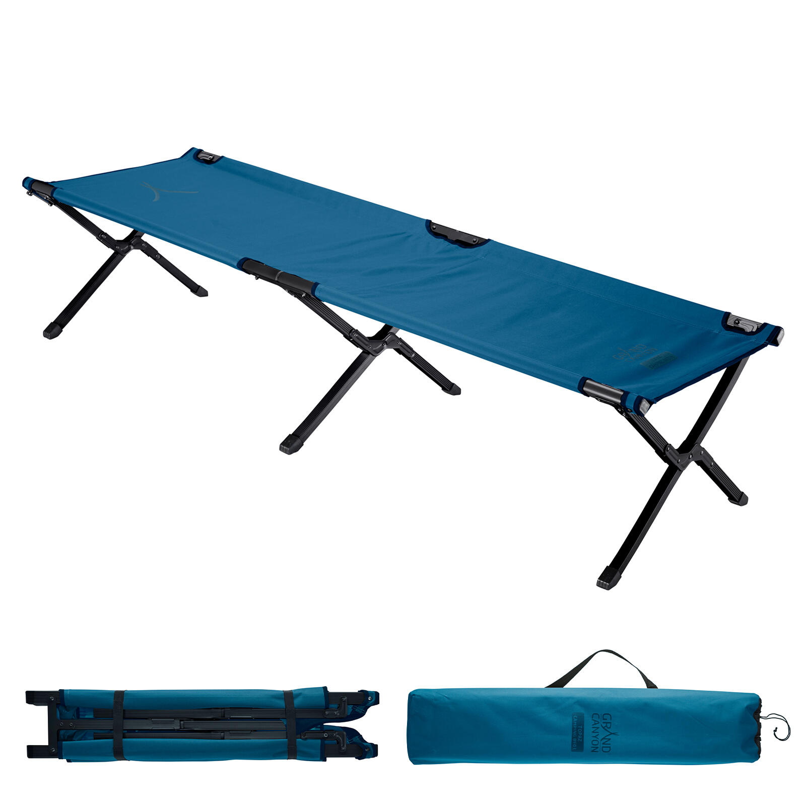 Aluminium campingbed Topaz campingligstoel gast opklapbed Large 150 kg L 2/7