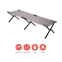 Alu Lit de camp Topaz Camping Chaise longue pliant Grand 150 kg M
