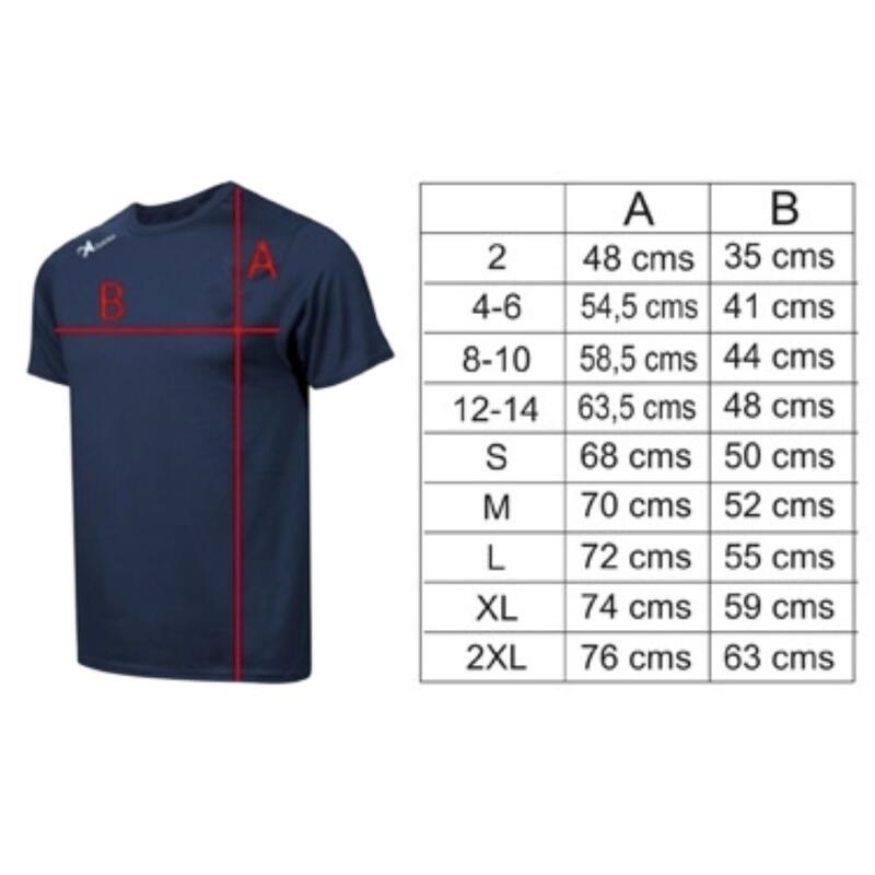 Camiseta de Fútbol para Niños Asioka Premium Marino Poliéster
