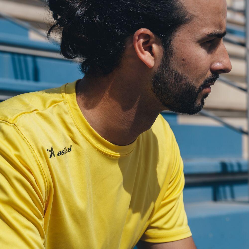Camiseta de Fútbol para Hombre Asioka Premium Amarillo Poliéster 3/6