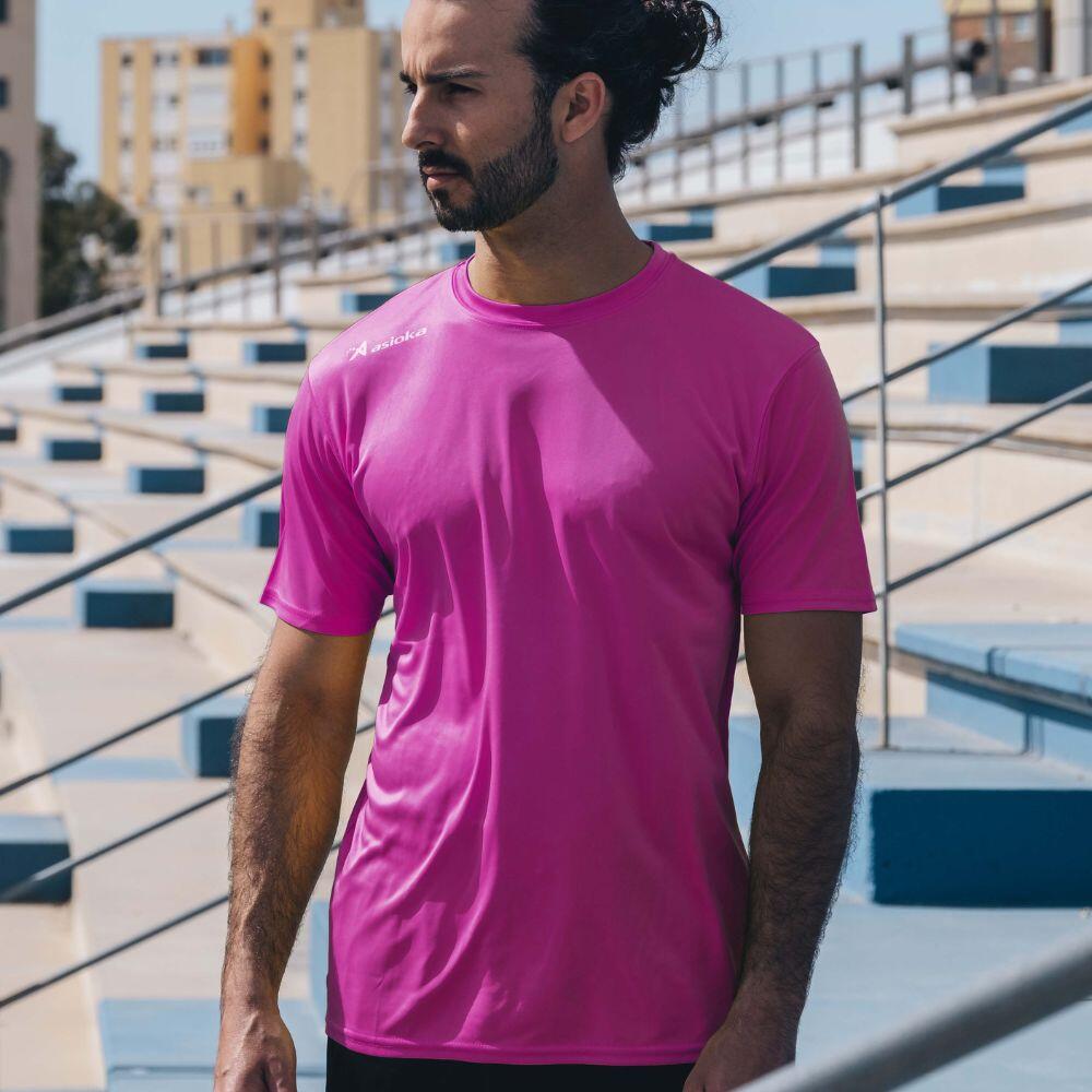 Camiseta de Fútbol para Hombre Asioka Premium Fúcsia Poliéster 2/6