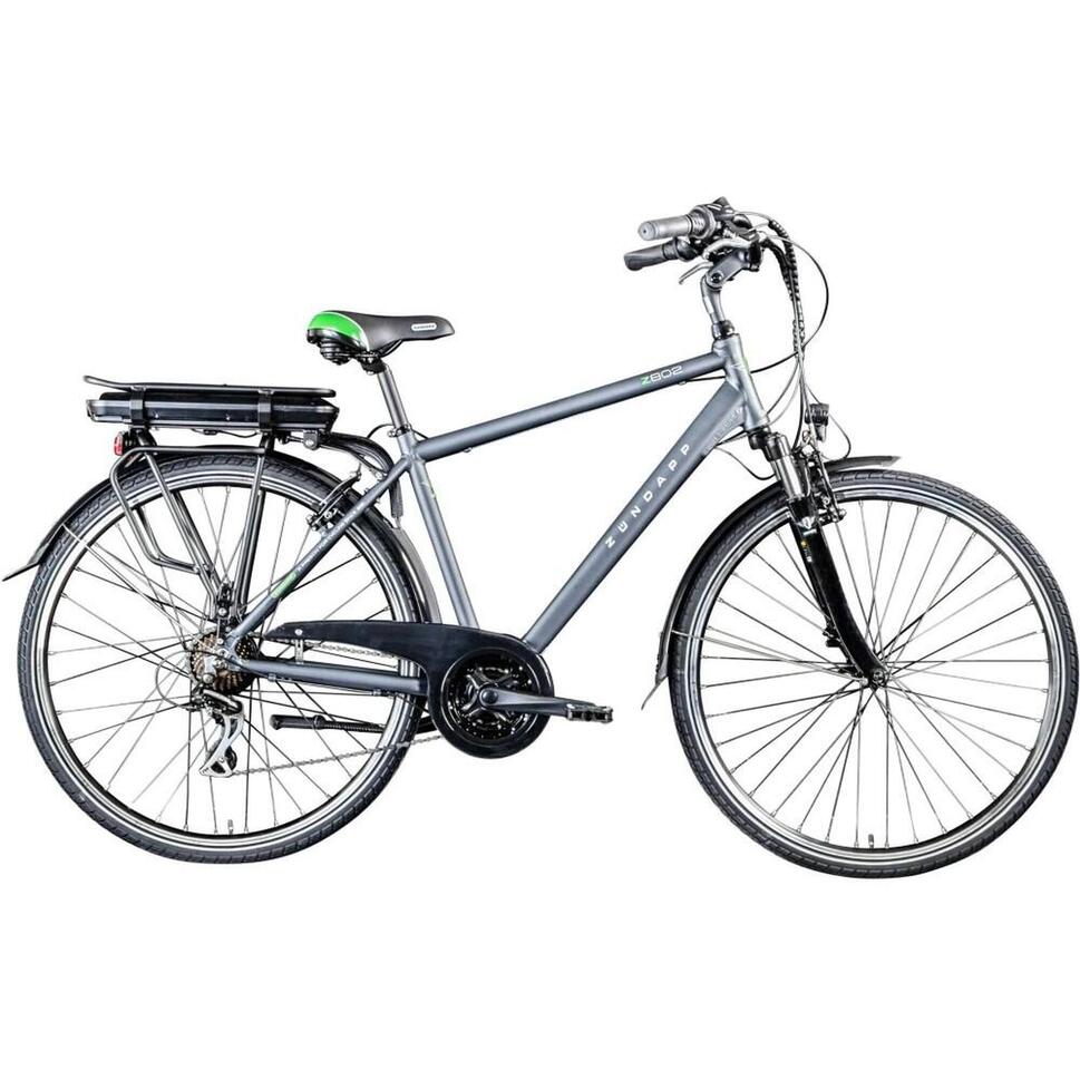 Rower elektryczny Zundapp trekking szary rama 19 cali ZUNDAPP Decathlon