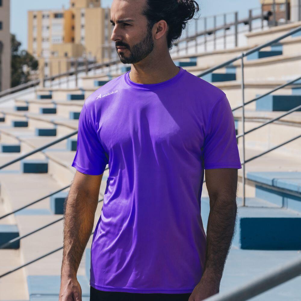 Camiseta de Fútbol para Hombre Asioka Premium Lila Poliéster 2/6