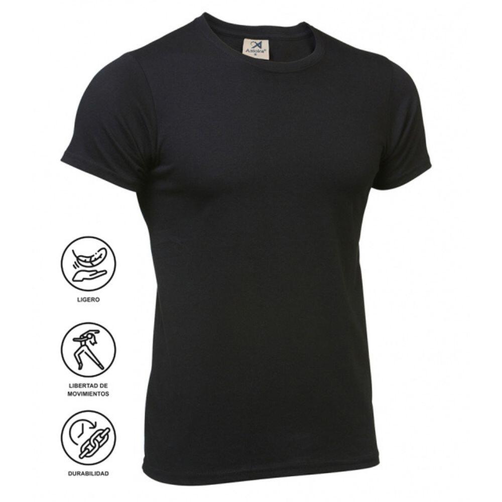 Camiseta Fitness Hombre Asioka Silver Negro 2/6