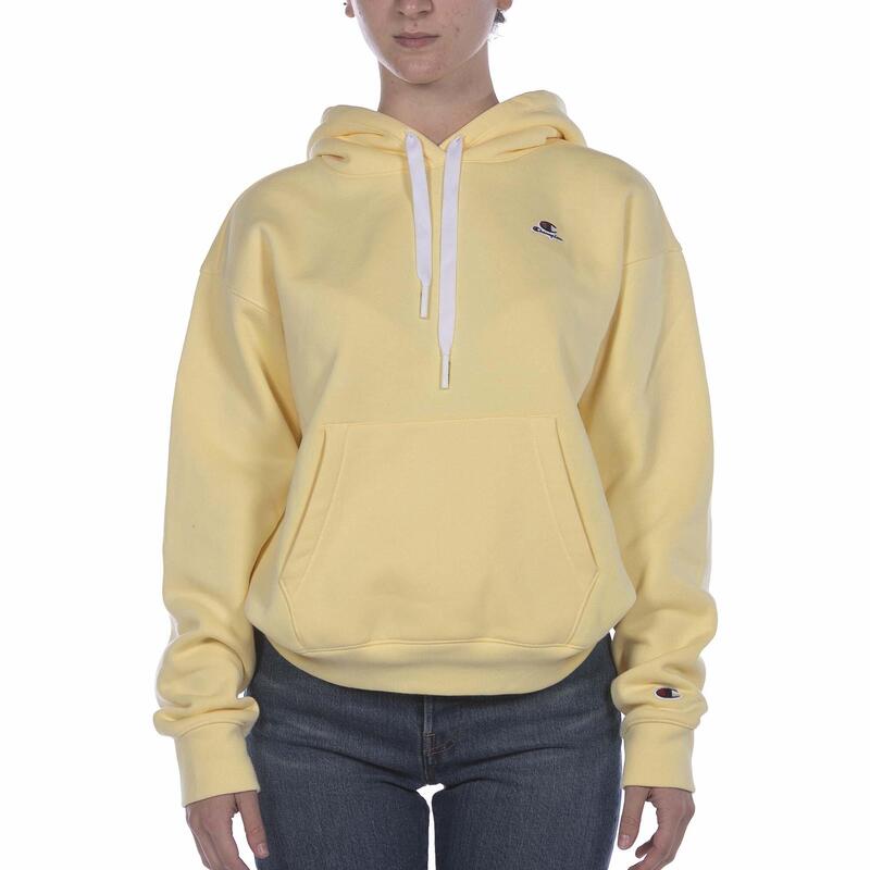 Sweat Capuche Champion Jaune Femme