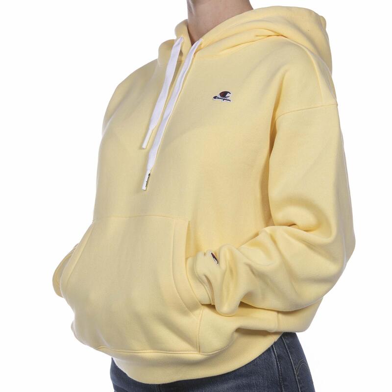 Sweat Capuche Champion Jaune Femme