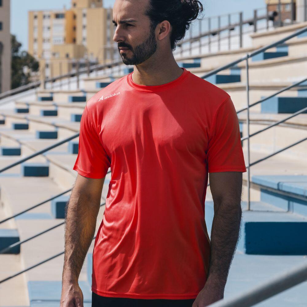 Camiseta de Fútbol para Hombre Asioka Premium Rojo Poliéster 2/6
