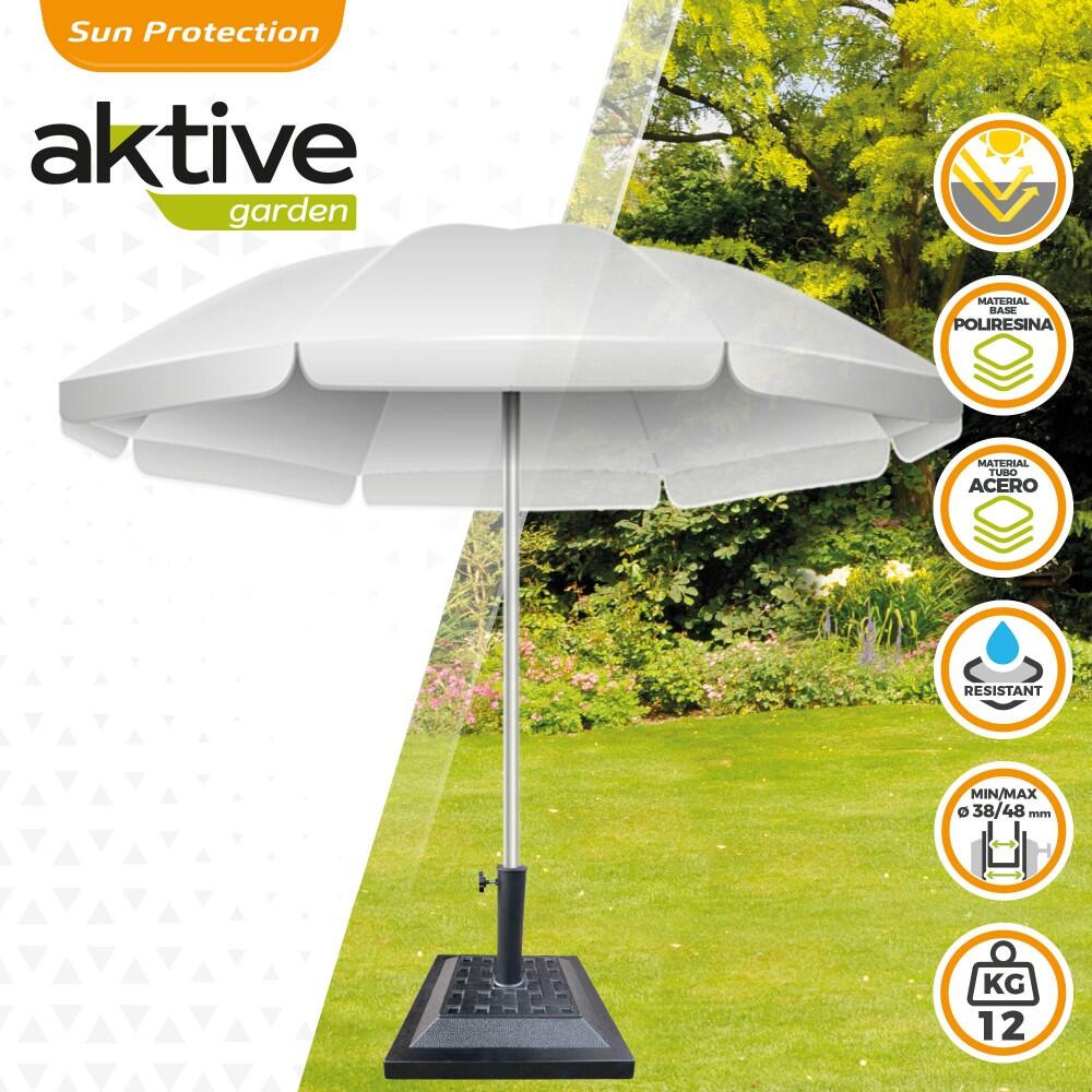 Suporte de plástico para guarda-sol quadrado 38-48 Aktive Garden 2/7