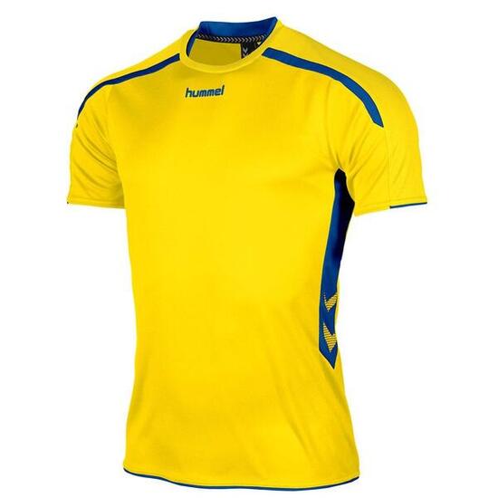 Hummel Preston Maillot Manches Courtes Enfants - Jaune / Royal