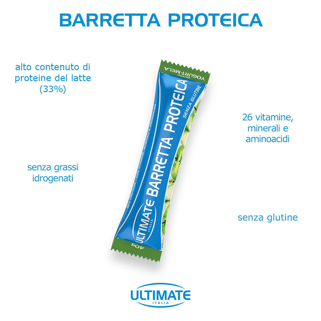 Integratore alimentare - BARRETTA PROTEICA YOGURT MELA - 40g 4/6