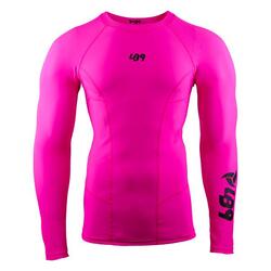 Camiseta Rashguard anti-UV para piragüismo, kayak y SUP - Fucsia