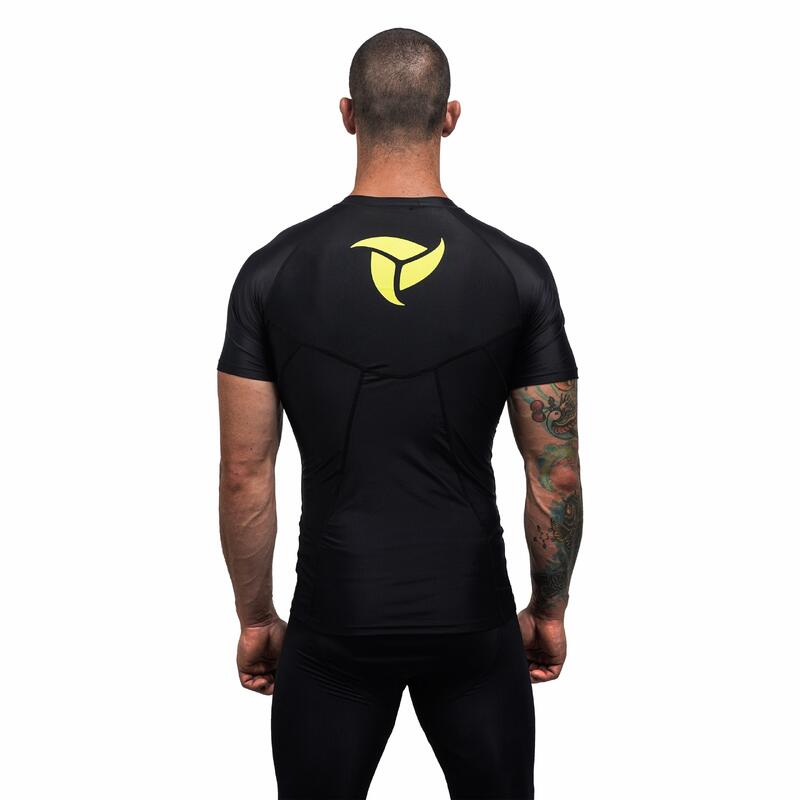 Maglia Anti UV Rashguard per Canoa, Kayak e SUP - Nera