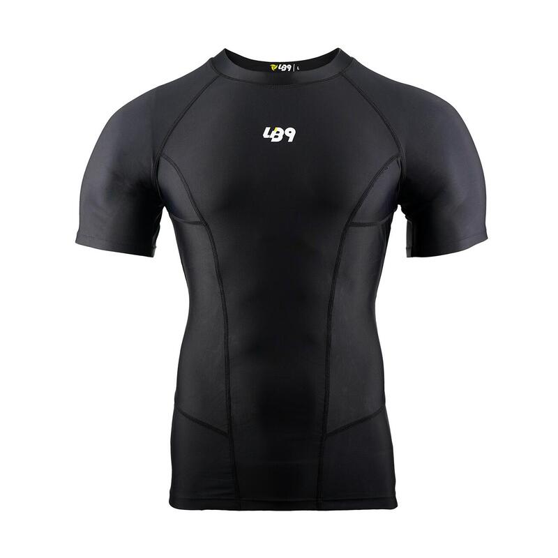 Camiseta Rashguard anti-UV para piragüismo, kayak y SUP - Negro