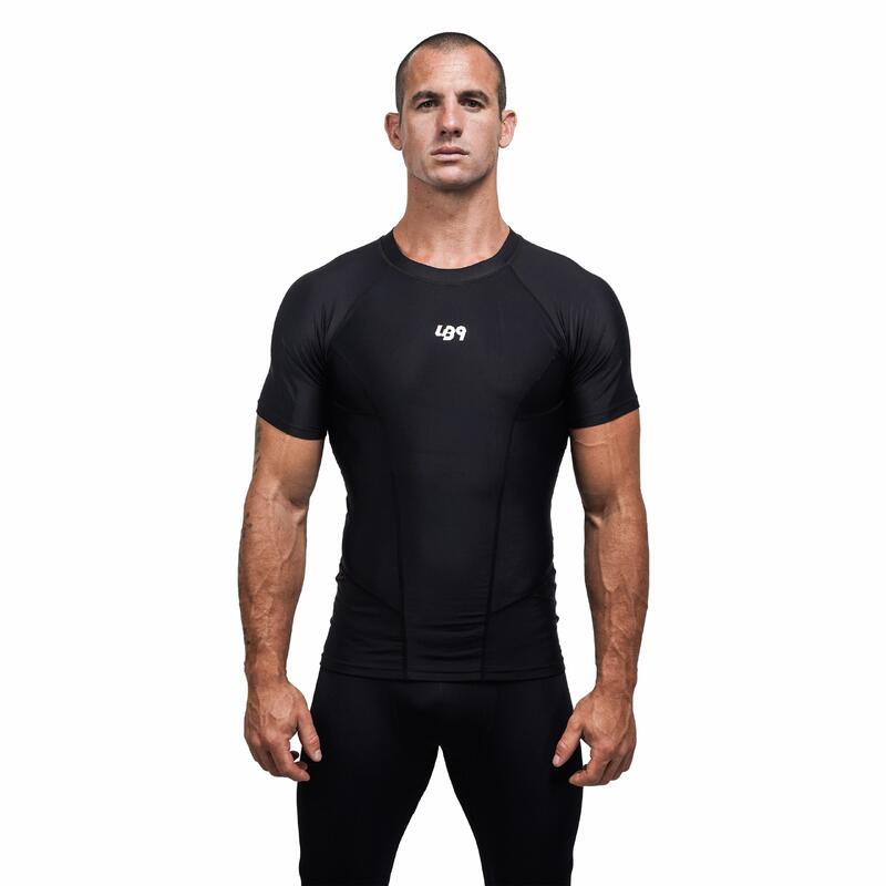 Camiseta Rashguard anti-UV para piragüismo, kayak y SUP - Negro