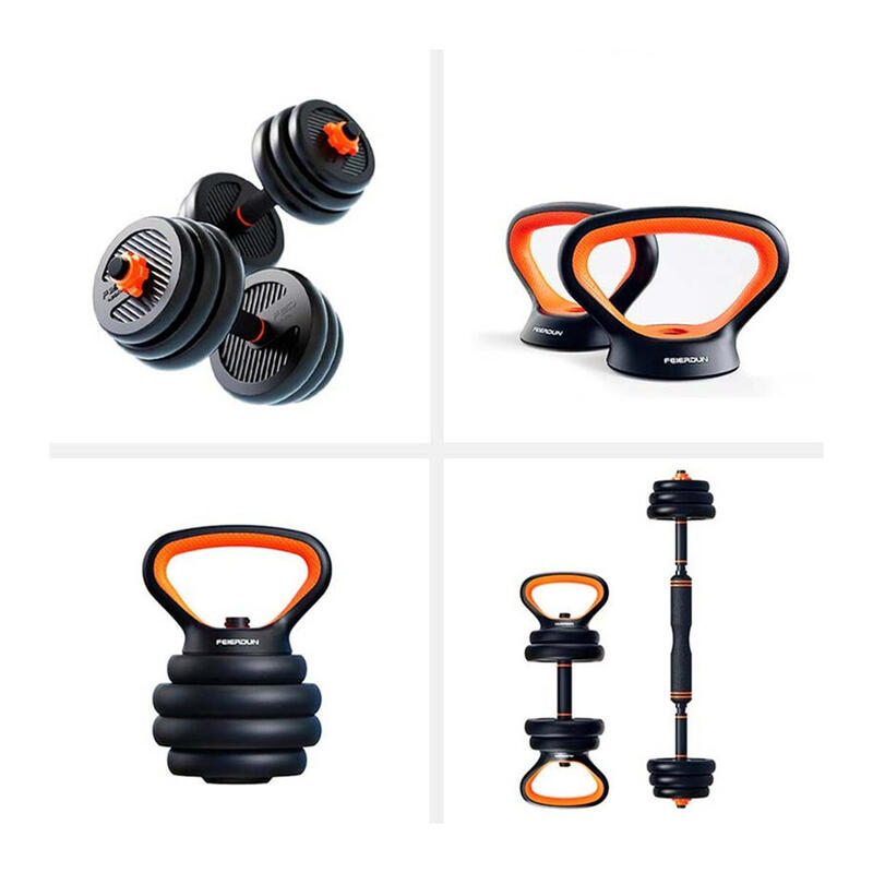 Conjunto de pesos Xiaomi 10KG: Halteres + Pesos + Kettlebell