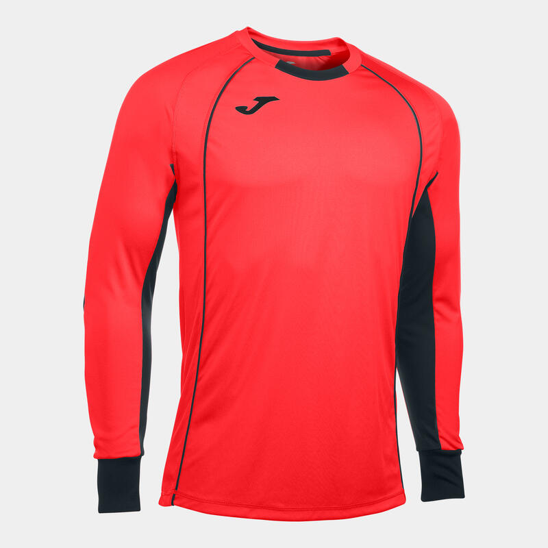 Camiseta Manga Larga Fútbol Niños Joma Protec Coral Flúor