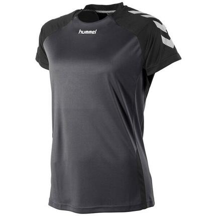 Hummel Aarhus Maillot Manches Courtes Femme - Noir, Anthracite S
