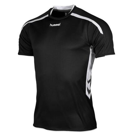 Hummel Preston Maillot Manches Courtes Hommes - Noir / Blanc