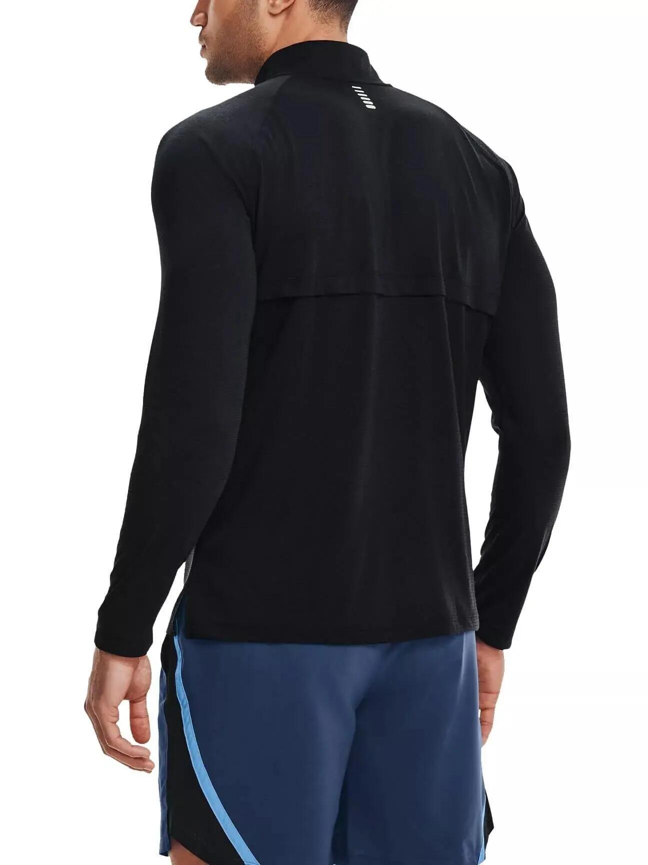 Heren-T-Shirt met Lange Mouwen Under Armour STR Zip Zwart 6/7