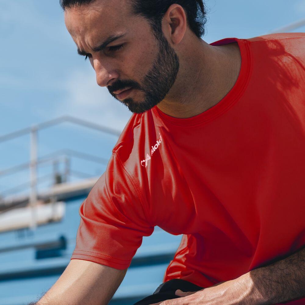 Camiseta de Fútbol para Hombre Asioka Premium Rojo Poliéster 3/6