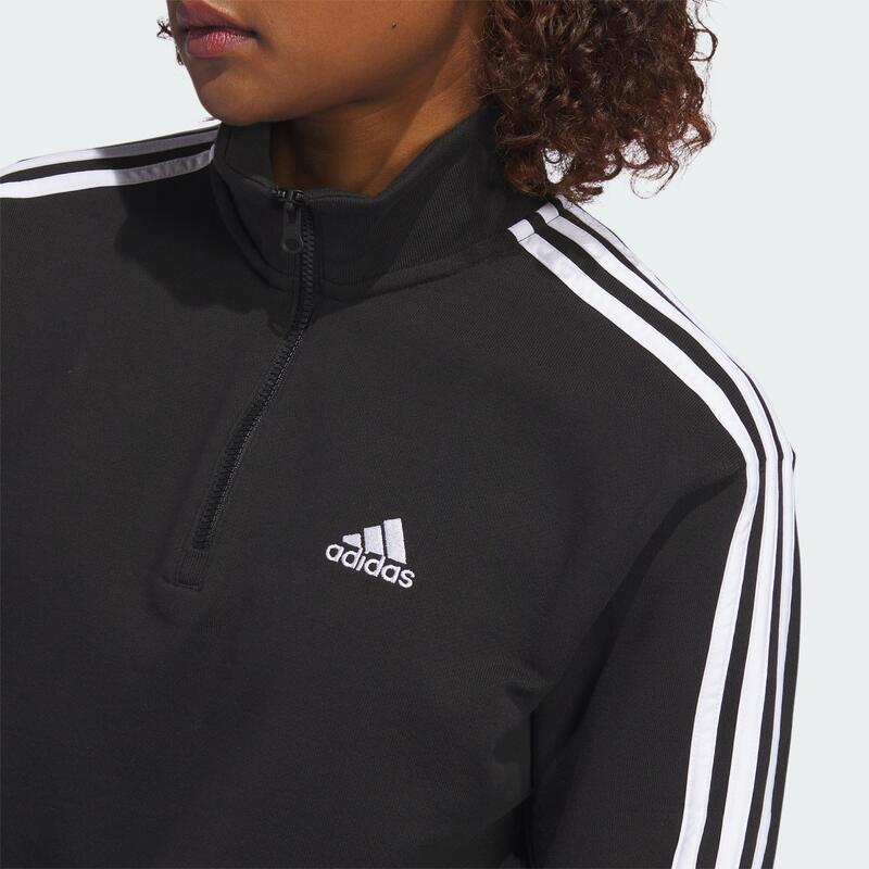 Sweat-shirt à zip 1/4 Essentials 3-Stripes