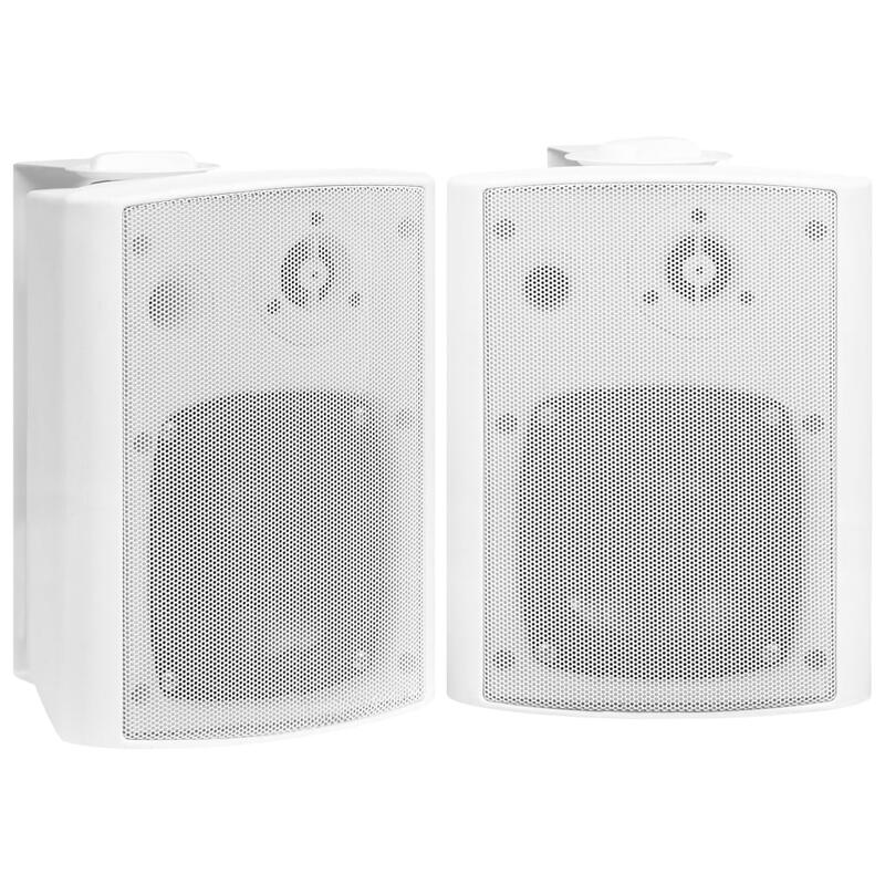 VidaXL Colunas de Som de Parede para Interior/Exterior 100W Preto