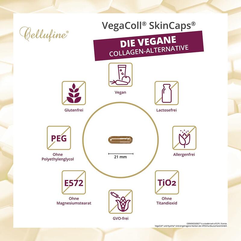 VegaColl® SkinCaps® -  vegane Collagen-Alternative - 180 vegane Kapse