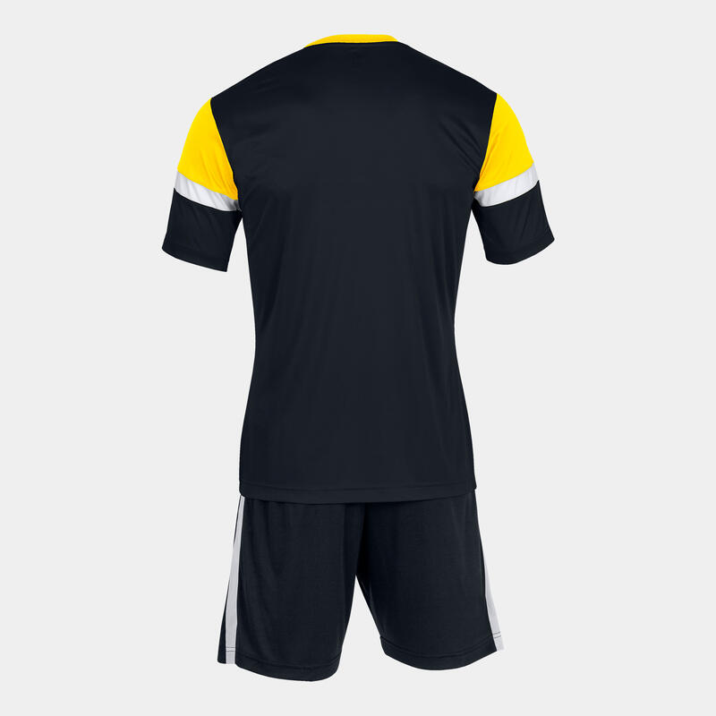 Conjunto de futebol para rapaz Joma Danubio preto amarelo