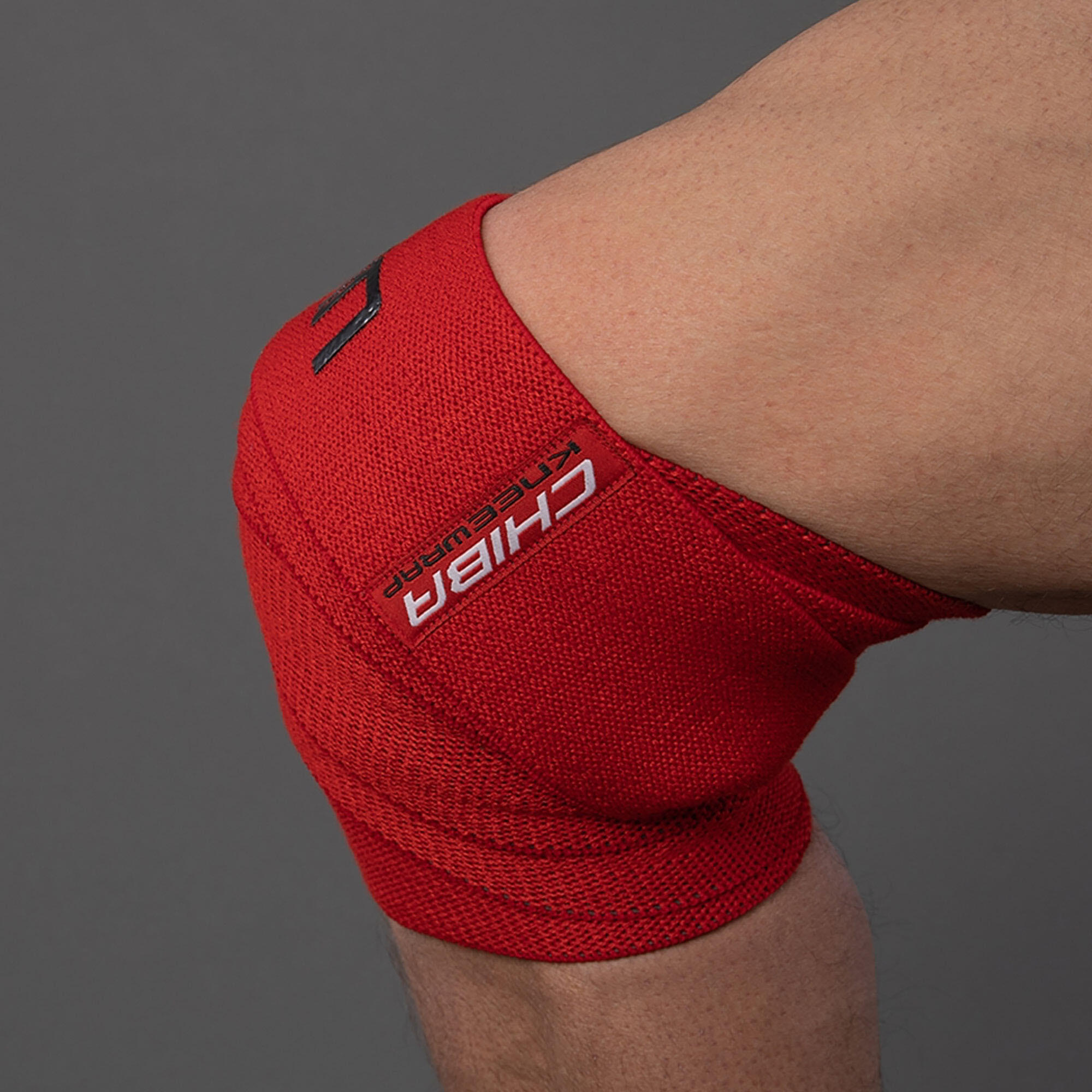 Chiba 44486 Strongman Knee Bandage Red - Accessoires de fitness 4/4