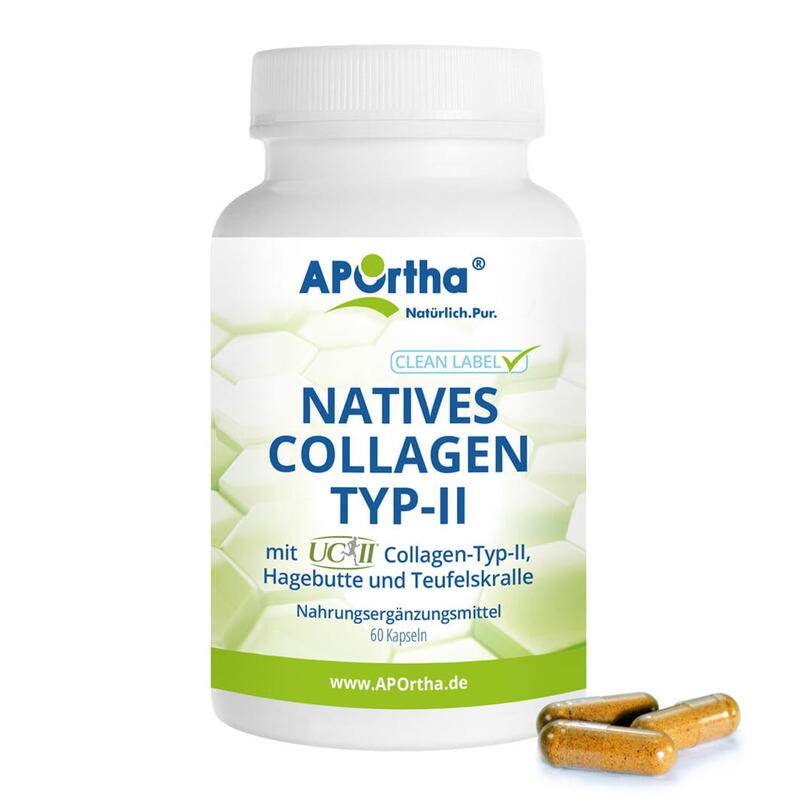 Natives UC-II® Collagen TYP-II + Hagebutte und Teufelskralle - 60 Kapseln