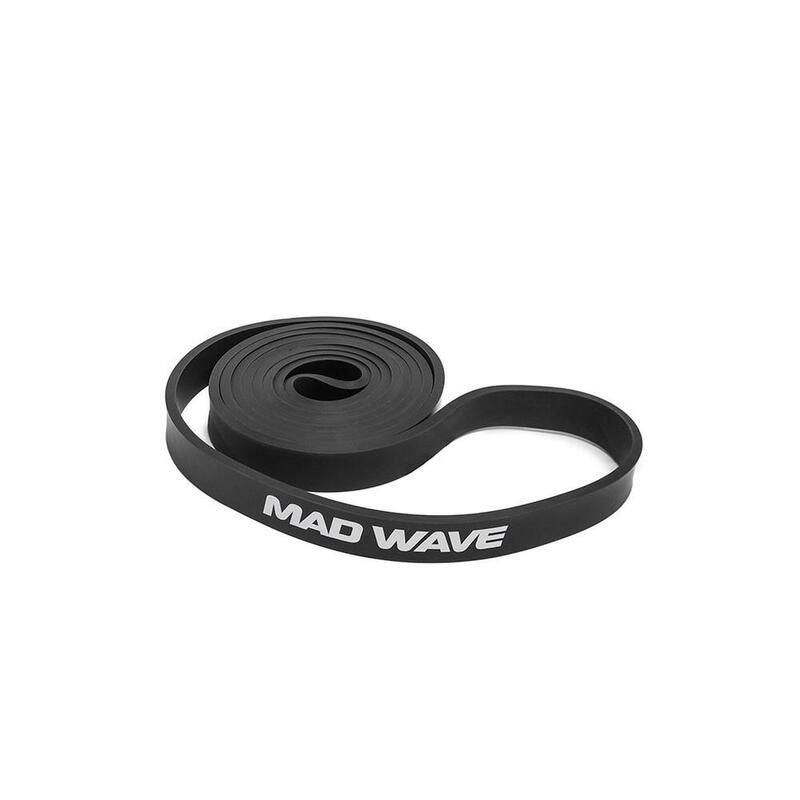 Banda de resistência elástica longa MAD WAVE Preta 13.6 – 22.7 kgs