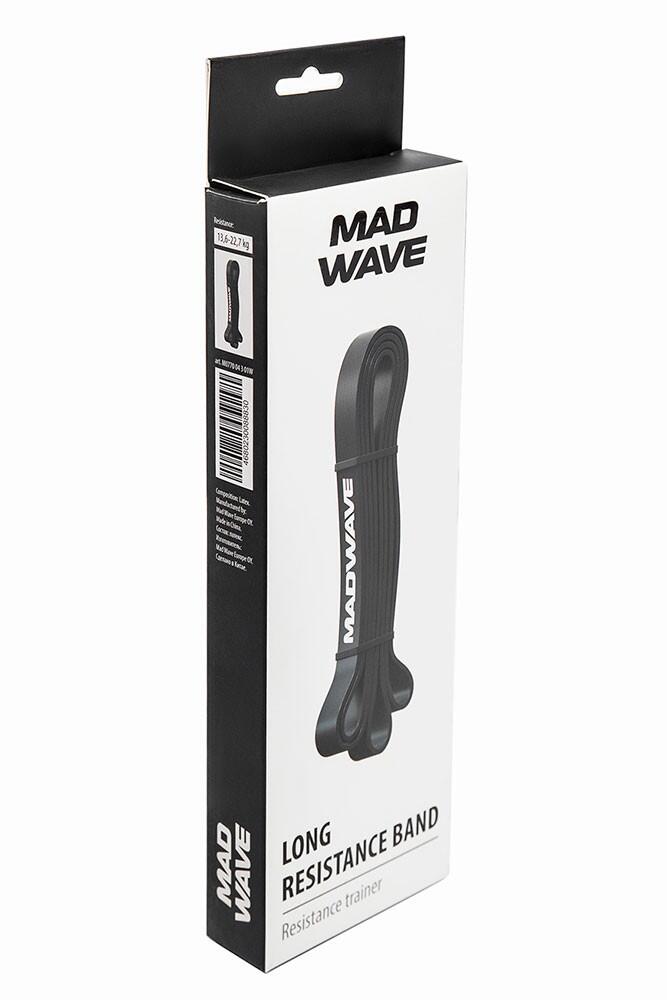 Banda Elástica larga de resistencia MAD WAVE Negra 13.6 – 22.7 kgs 4/4