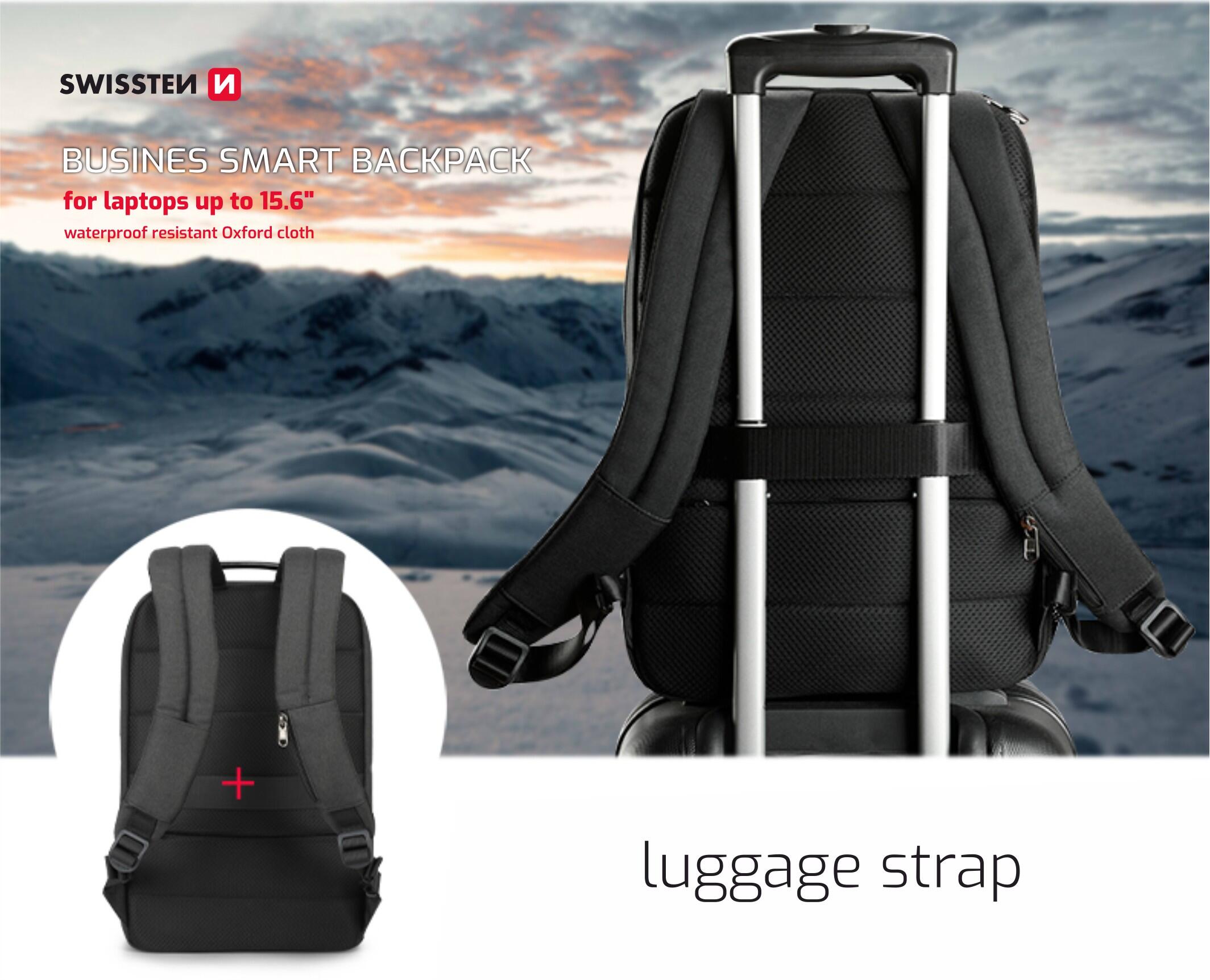 Mochila Swissten laptop  15.6 preto 6/7