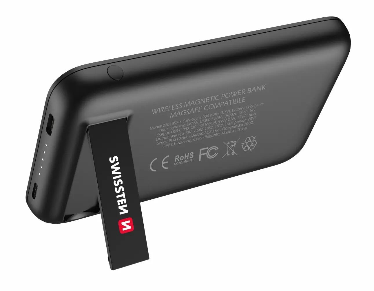 PowerBank Swissten MagSafe 5000mAh 2/5