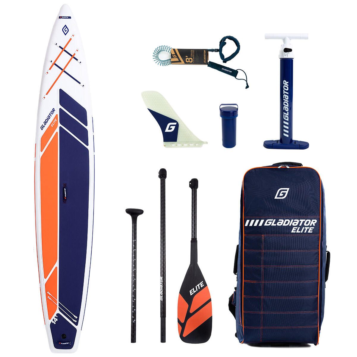 GLADIATOR Gladiator Elite Touring 14’0 x 30” x 5.9” Touring Paddle Board For Glide