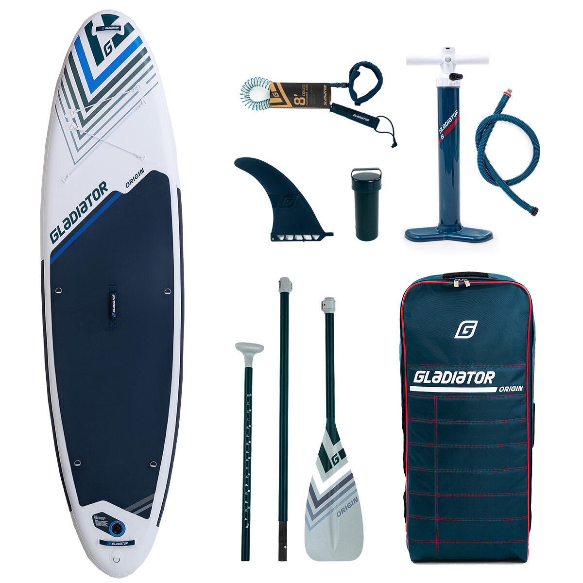 GLADIATOR GLADIATOR Origin 10'8" SC SUP opblaasbaar board set met peddel en kajakstoel