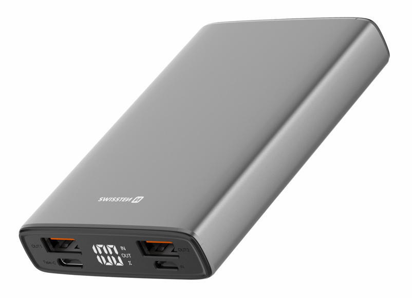Powerbank swissten aluminum 10.000 mah