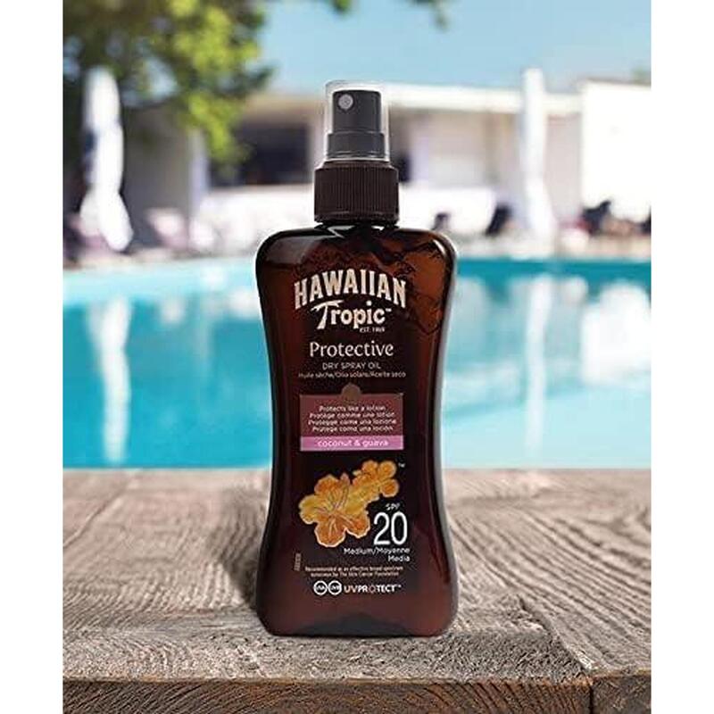 Spray de óleo seco protetor Hawaiian Tropic SPF20