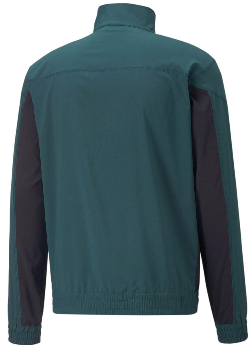 Felpa con zip a metà Puma Fit Woven Verde 2/6