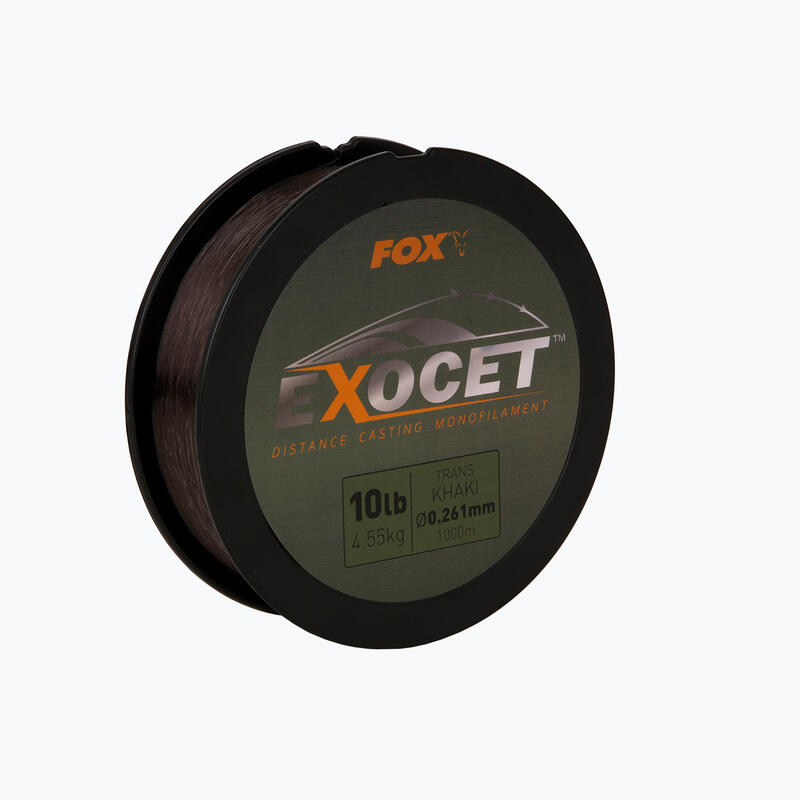 Fox Exocet Mono Trans Khaki 1000m 0.370mm 20lbs 9.09kg