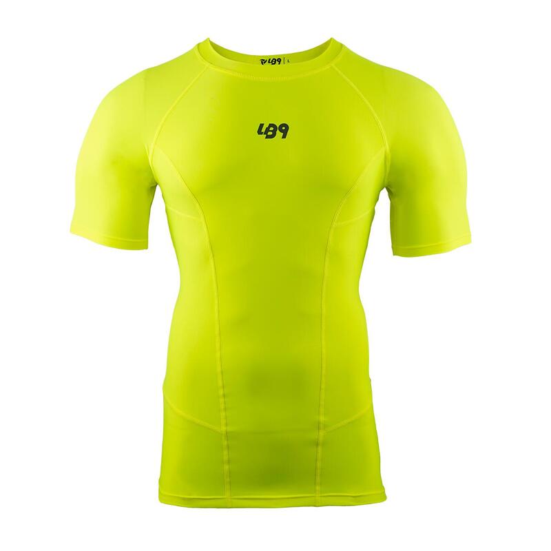 Camiseta Rashguard anti-UV para piragüismo, kayak y SUP - Amarillo Neón
