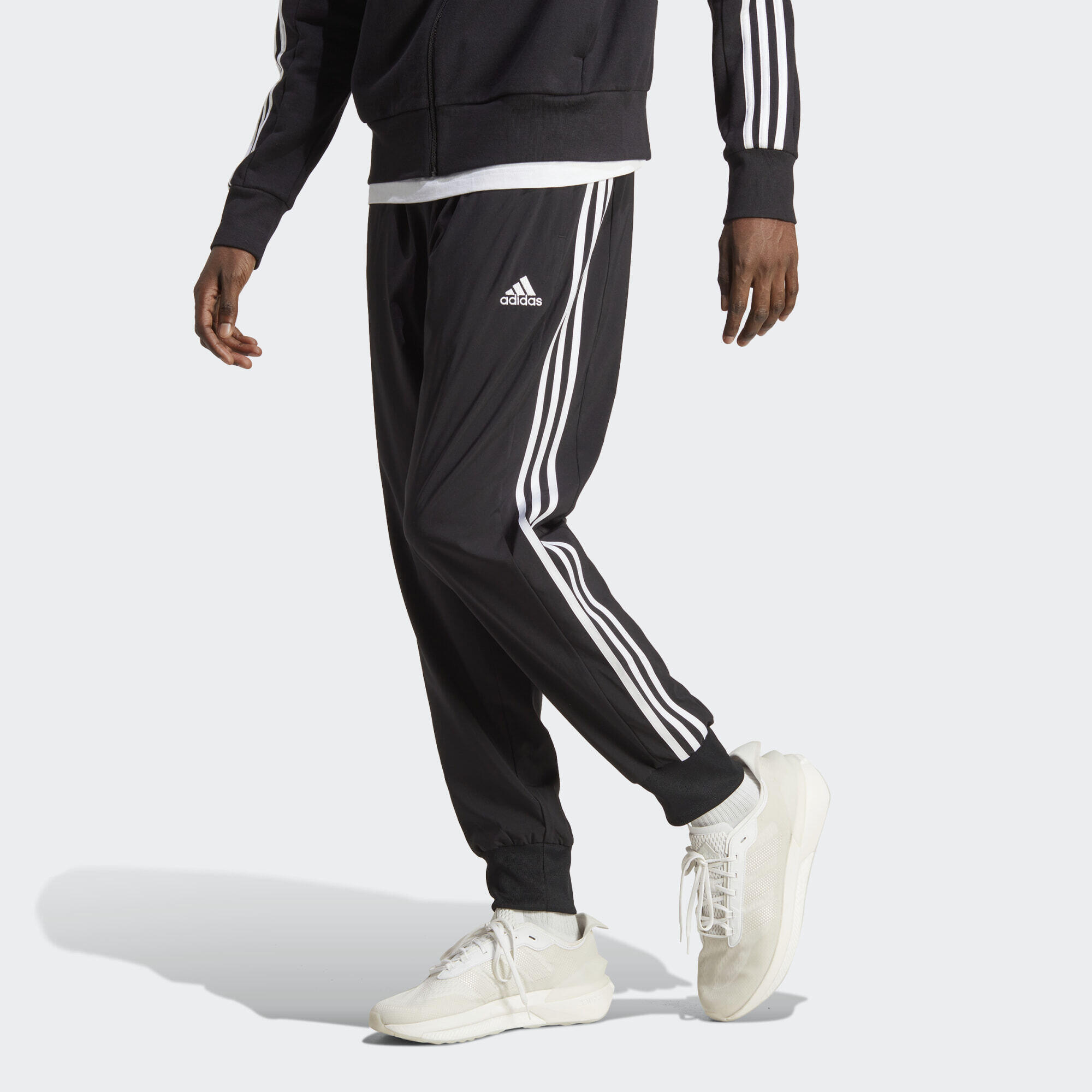 ADIDAS AEROREADY Essentials Tapered Cuff Woven 3-Stripes Pants
