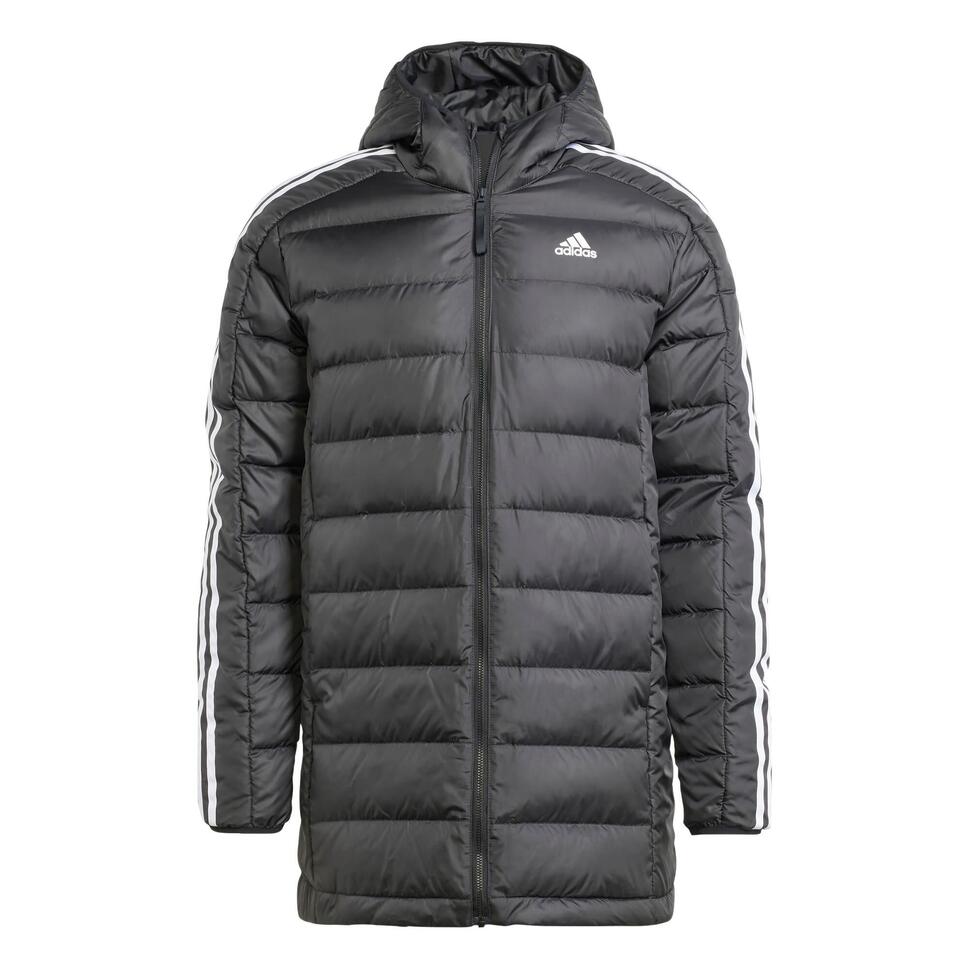 Essentials 3-Stripes Light Down Hooded Parka