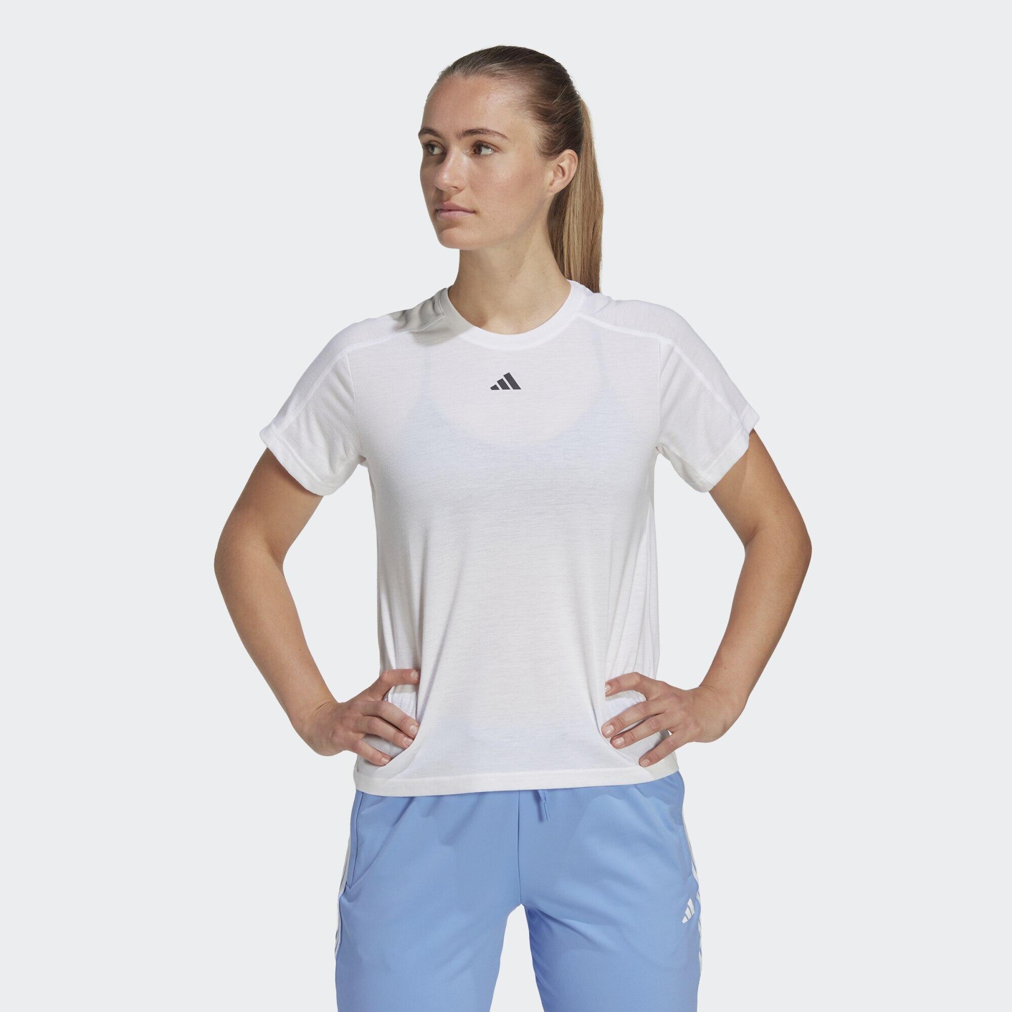 Adidas - T-shirt Ras-du-cou Aeroready Train Essentials Minimal Branding - T-shirt Manches Courtes - Blanc - 48 Xl - Decathlon