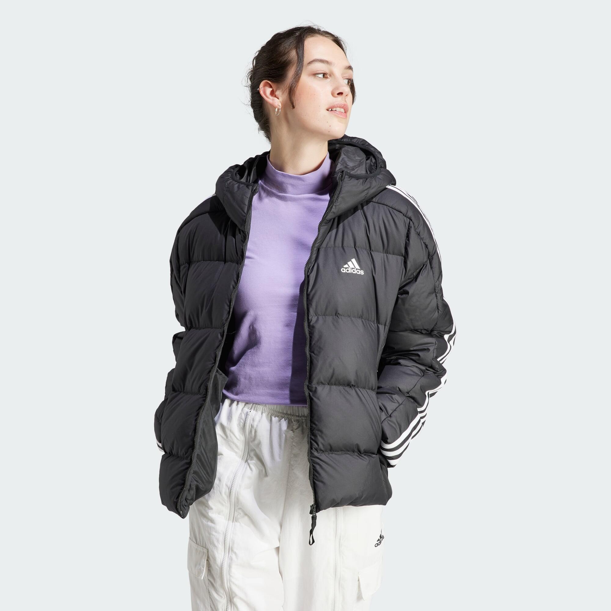 ADIDAS Bunda Essentials 3-Stripes Mid Down Hooded