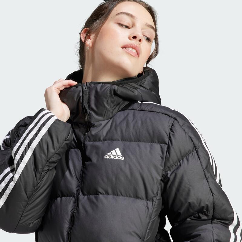 Bunda Essentials 3-Stripes Mid Down Hooded